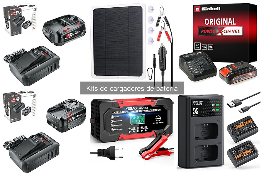 Tipos de kits de cargadores de batería para coche y moto