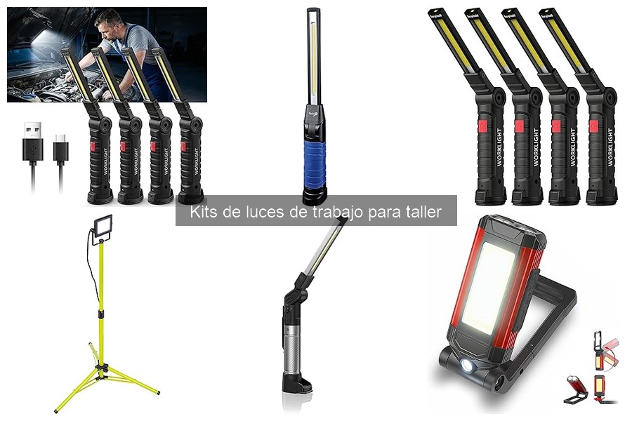 Tipos de kits de luces de trabajo para taller y sus características