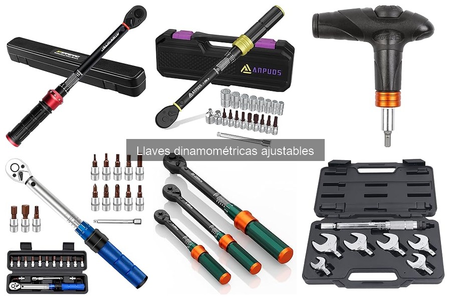 Tipos de llaves dinamométricas ajustables y sus usos