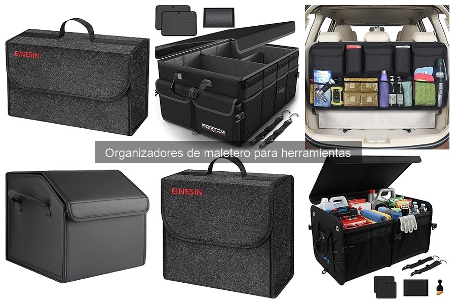 Tipos de organizadores de maletero para herramientas en coche
