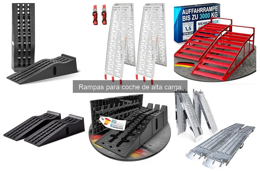 Tipos de rampas para coche de alta carga: Guía completa
