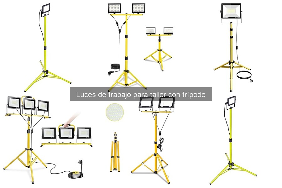 Ventajas de las luces de trabajo con trípode en el taller